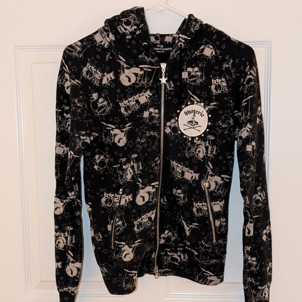 Hysteric Glamour Vintage Printed Hoodie Small